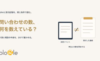 問い合わせの数、何を数えている？送信イベントと受付した連絡の単位と対象を照合する図